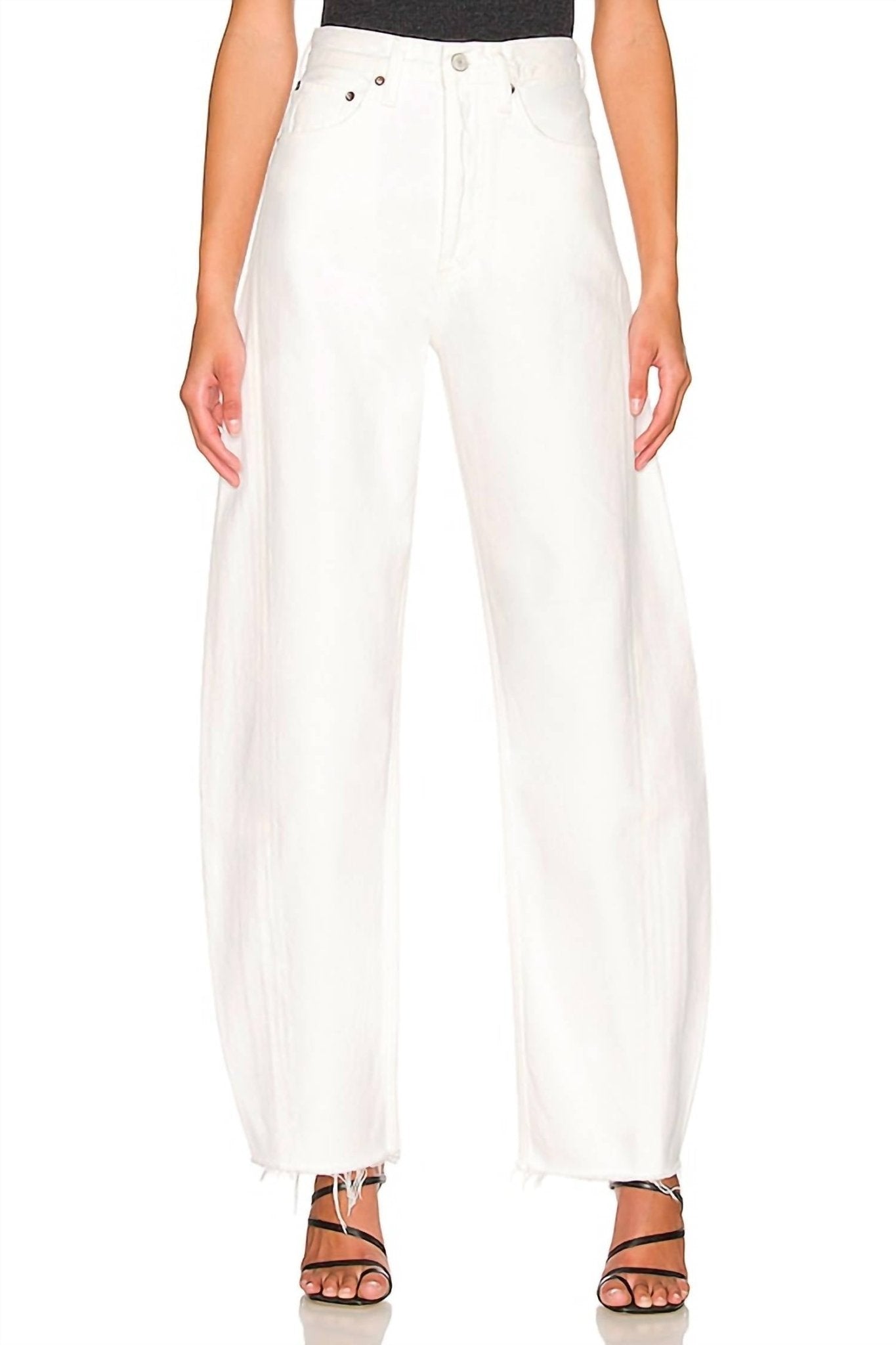 Agolde - Luna High Rise Relaxed Jeans - clothing - cotton - high - rise