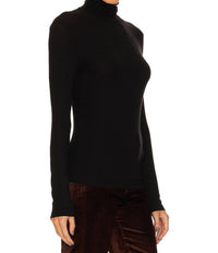 Agolde - Pascale Turtleneck Top - black - clothing - cowl