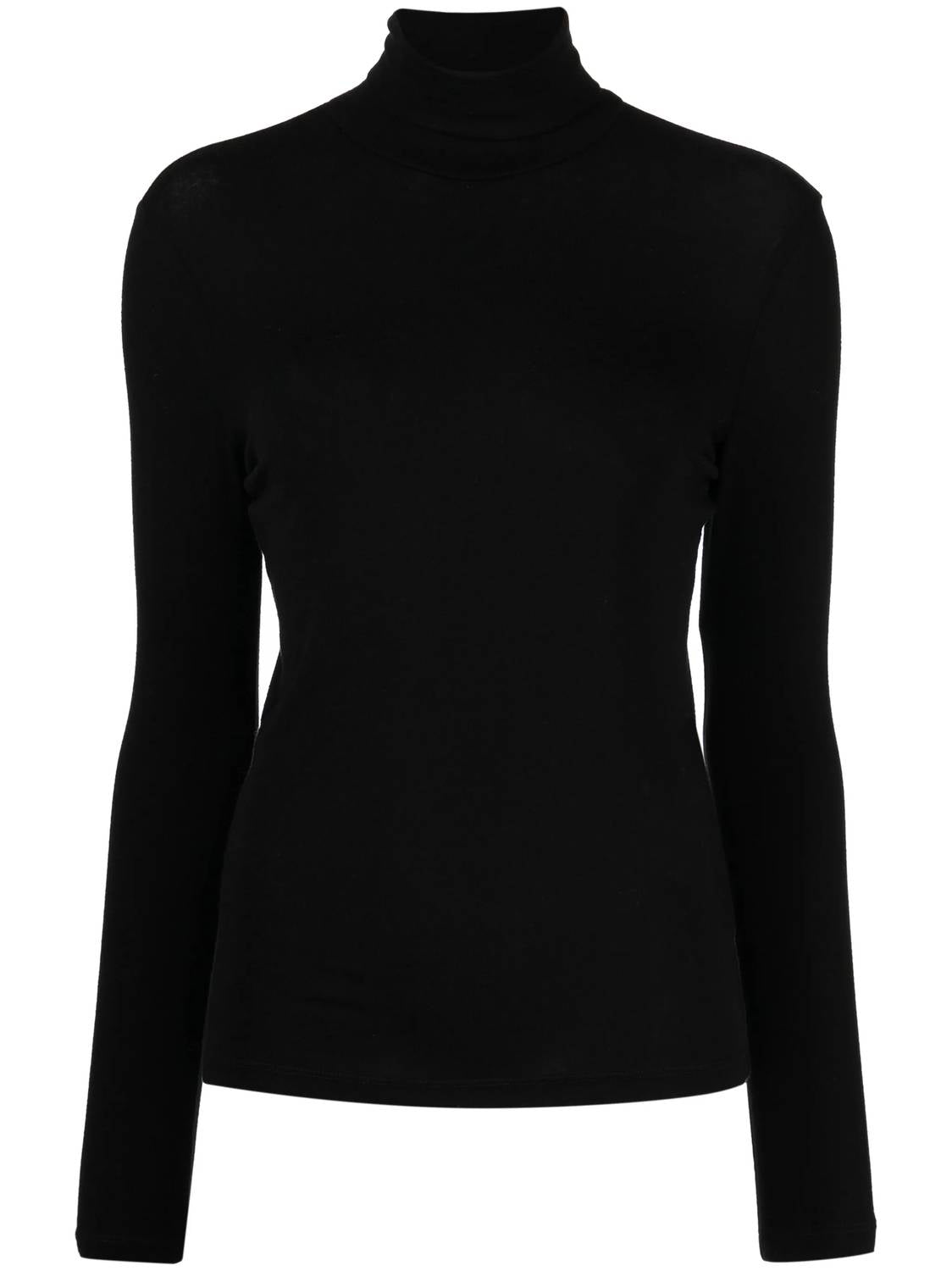 Agolde - Pascale Turtleneck Top - black - clothing - cowl
