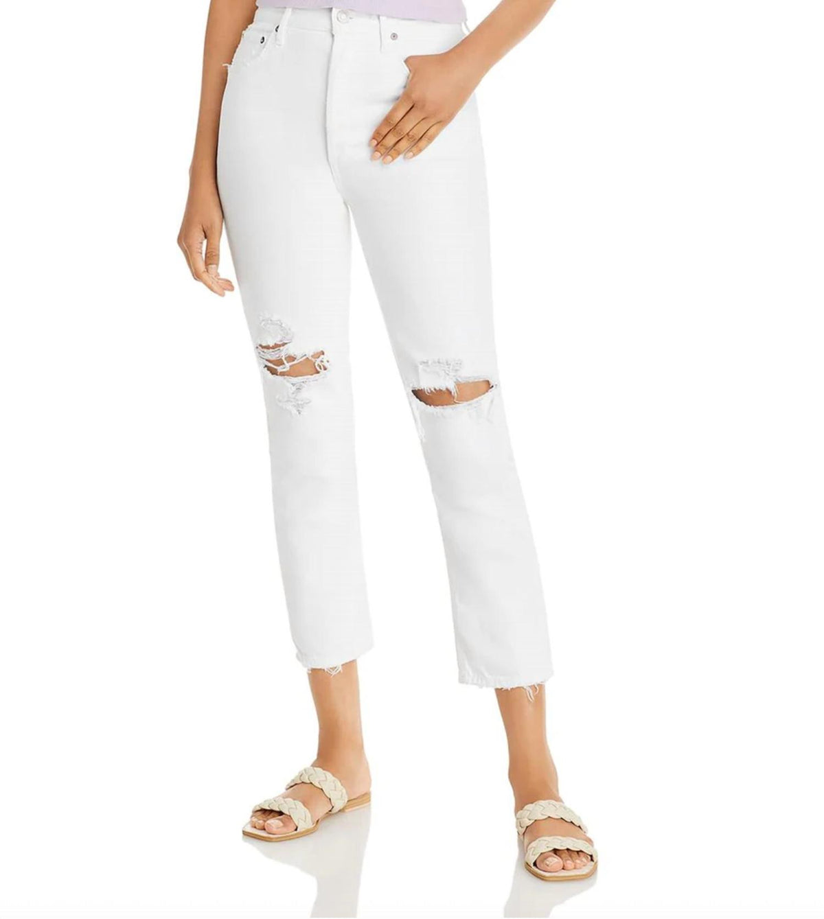 Agolde - Riley Straight Crop Jeans