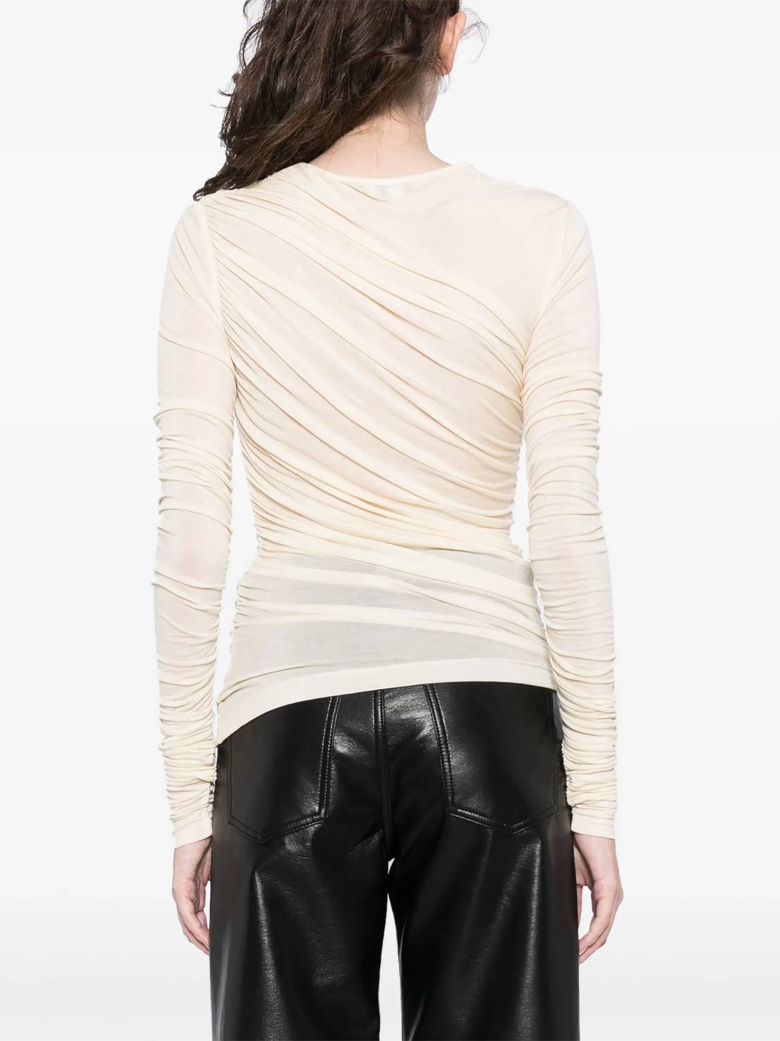Agolde - Tania Twist Tee - clothing - shirts - solid