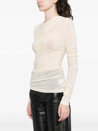 Agolde - Tania Twist Tee - clothing - shirts - solid