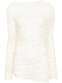 Agolde - Tania Twist Tee - clothing - shirts - solid
