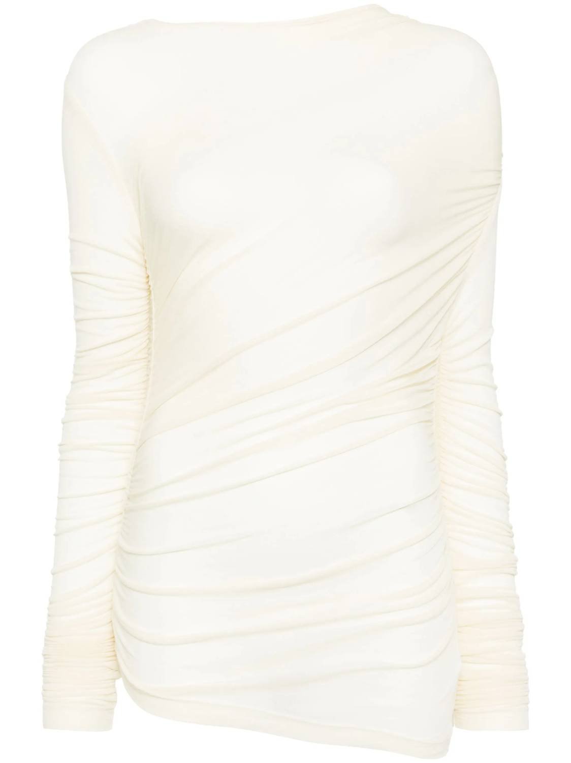 Agolde - Tania Twist Tee - clothing - shirts - solid