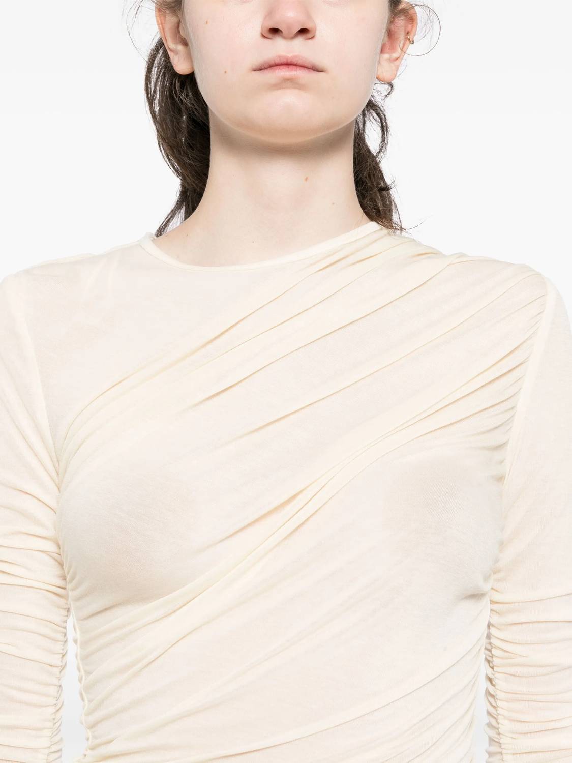 Agolde - Tania Twist Tee - clothing - shirts - solid