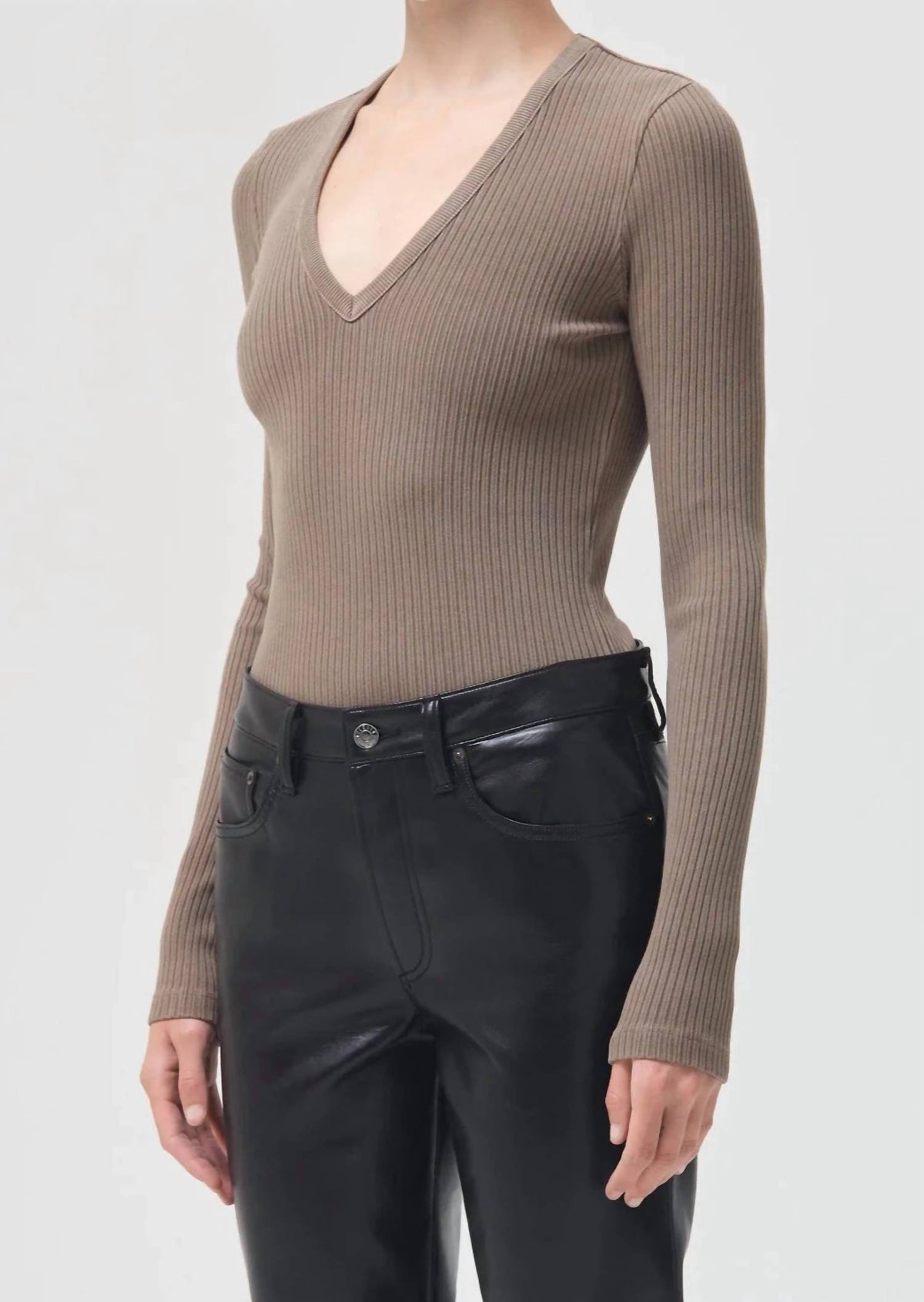 Agolde - Tavi Deep V Thong Bodysuit