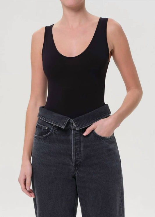 Agolde - Tora Tank Bodysuit - black - bodysuits - clothing
