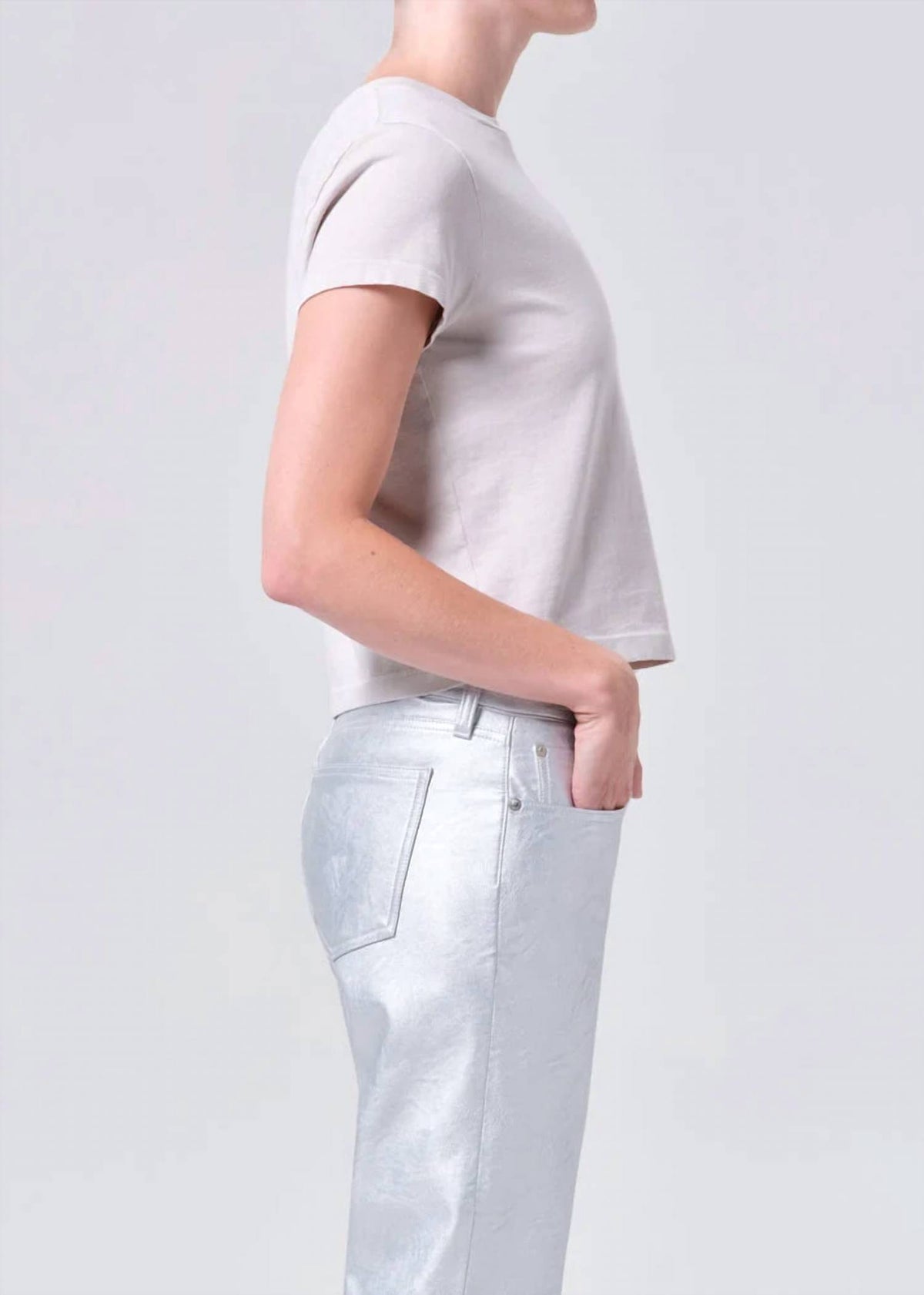 Agolde - Women's Adine Shrunken Tee