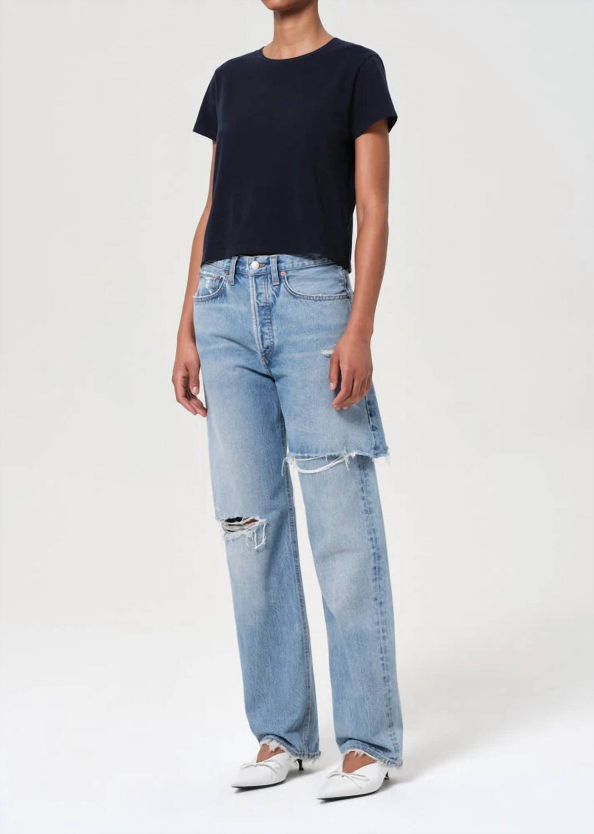 Agolde - Women's Adine Shrunken Top