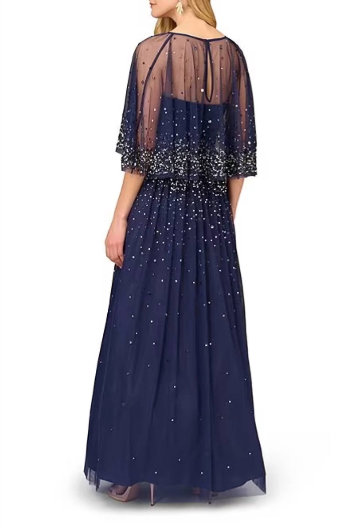 Aidan Mattox - Ball Gown With Removeable Beaded Cape