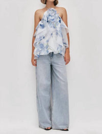 Aje. - Pandorea Halter Neck Layered Top