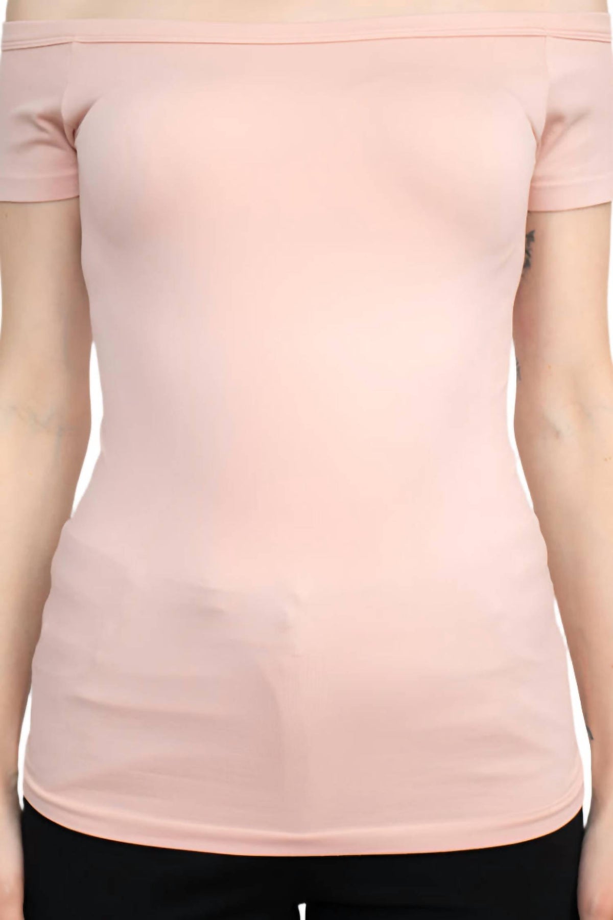 Alberto Makali - Off The Shoulder Solid Spandex Top
