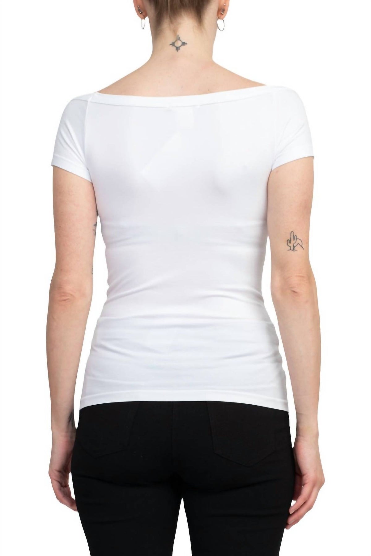 Alberto Makali - Off The Shoulder Solid Spandex Top