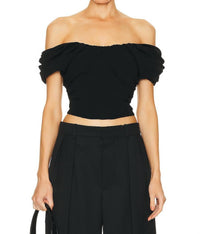 A.L.C. - Nora Top - black - clothing - crop - tops