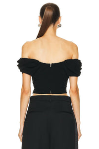 A.L.C. - Nora Top - black - clothing - crop - tops