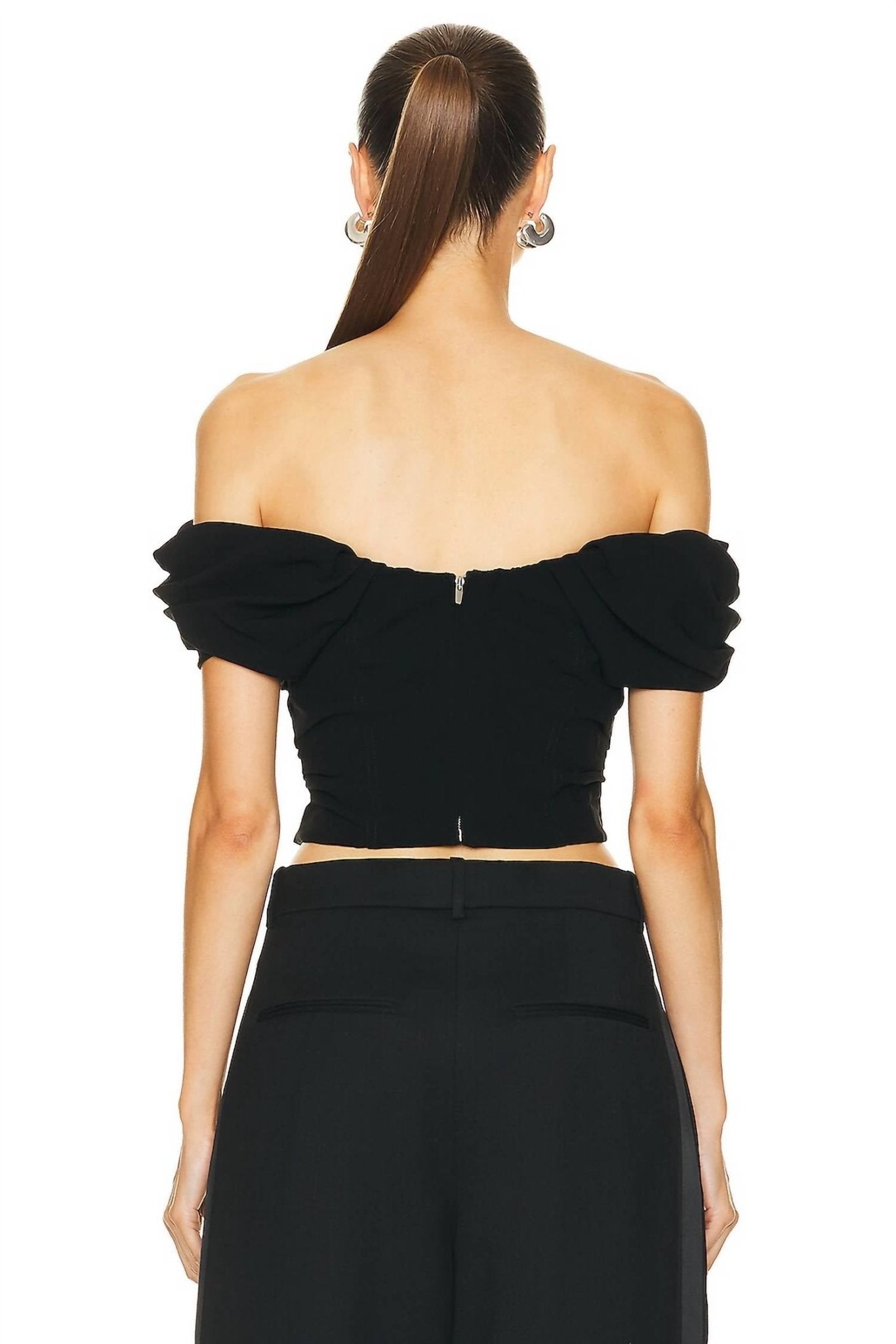 A.L.C. - Nora Top - black - clothing - crop - tops