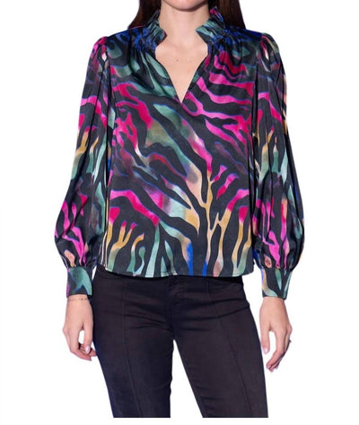 Alden Adair - Prism Zebra Phoebe Top