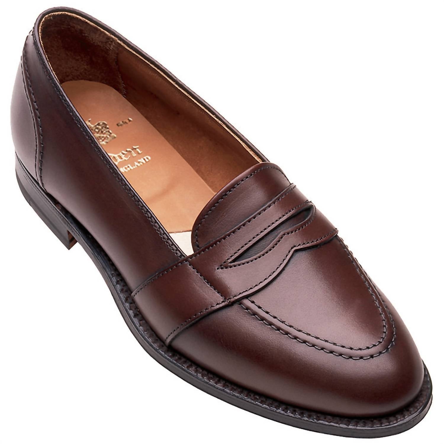 Alden - Full Strap Slip - on Penny Loafer - brown - loafers - men