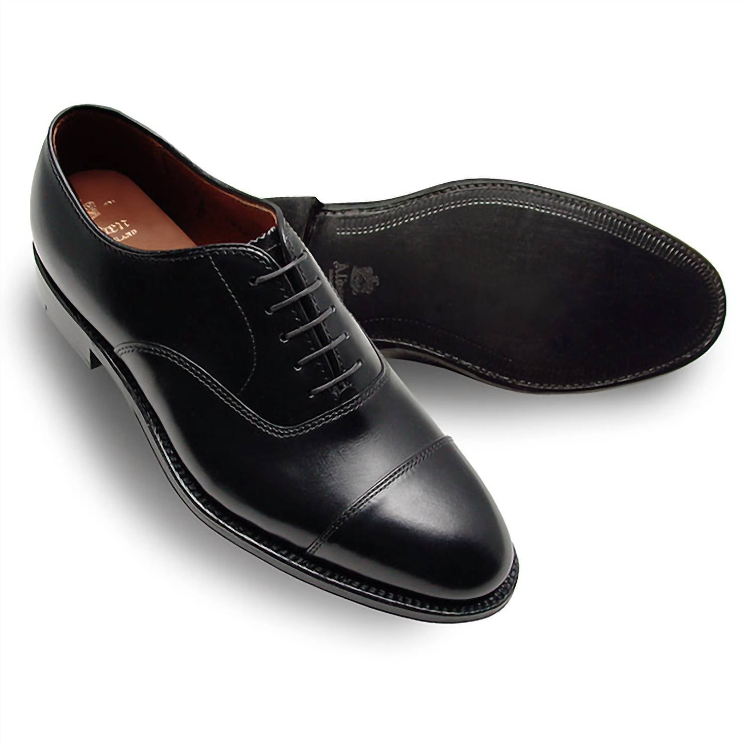 Alden - Straight Tip Bal Oxford Shoe - black - derbys - men