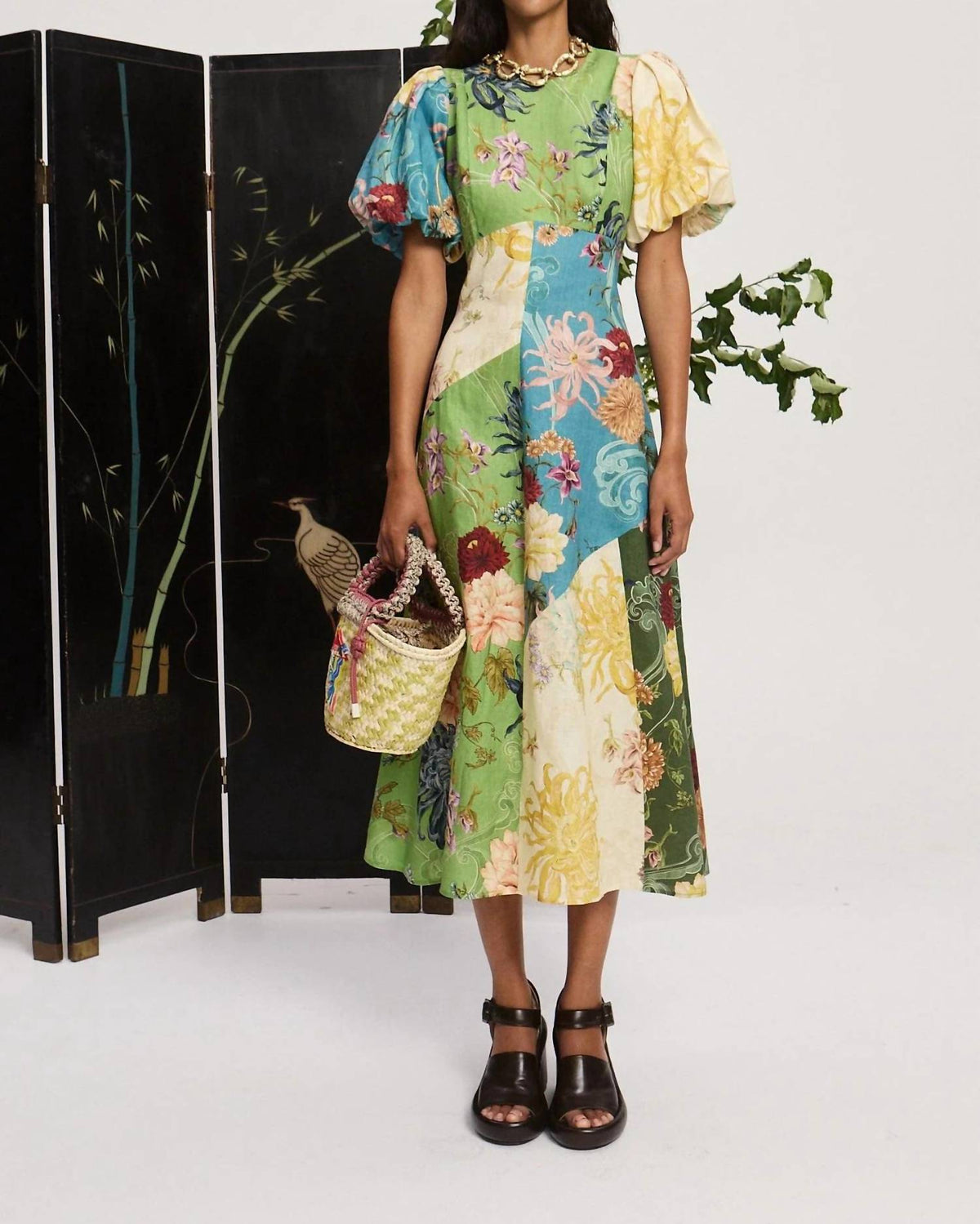 Alemais - Avery Spliced Midi Dress