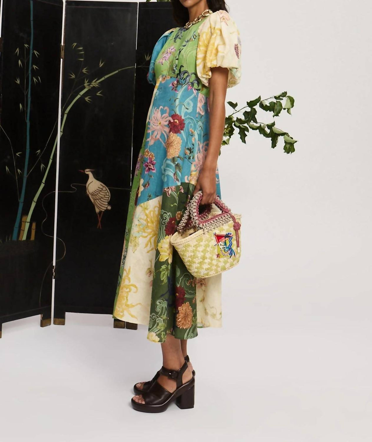 Alemais - Avery Spliced Midi Dress
