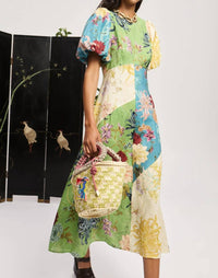 Alemais - Avery Spliced Midi Dress