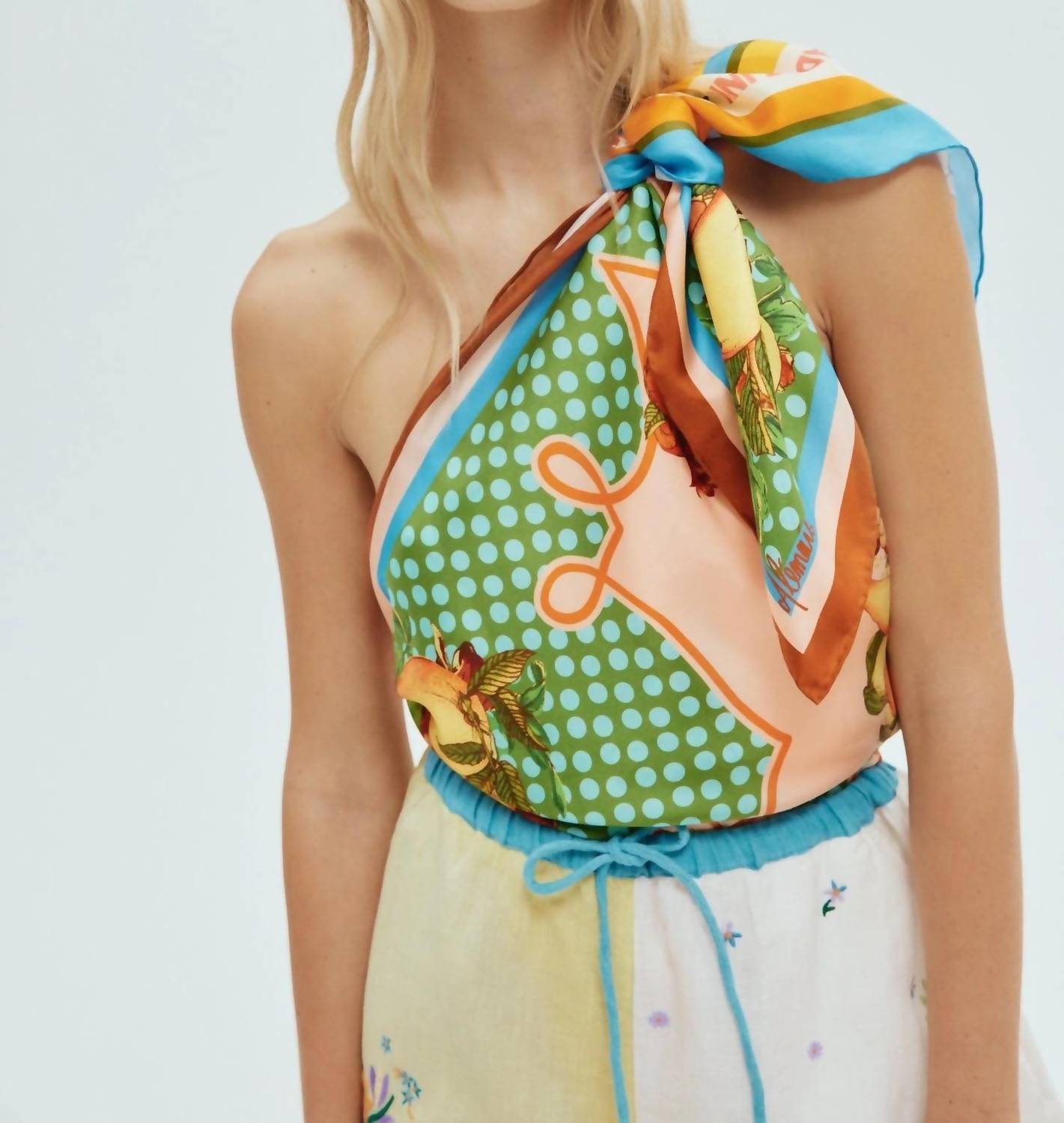 Alemais - Lemonis Silk Scarf - accessories - green - scarves