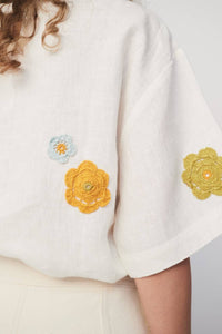 Alemais - Penelope Embroidered Top - blouses - clothing - floral