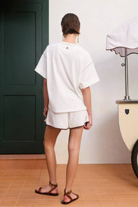 Alemais - Scuba Organic Cotton Cuffed Tee