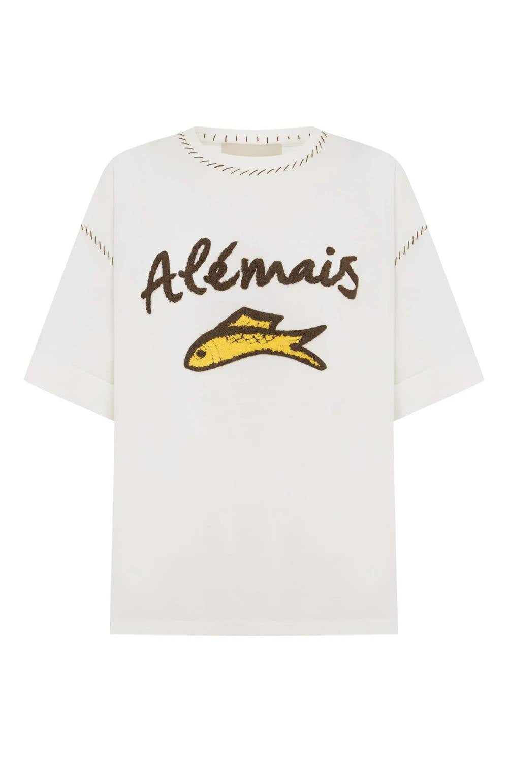 Alemais - Scuba Organic Cotton Cuffed Tee