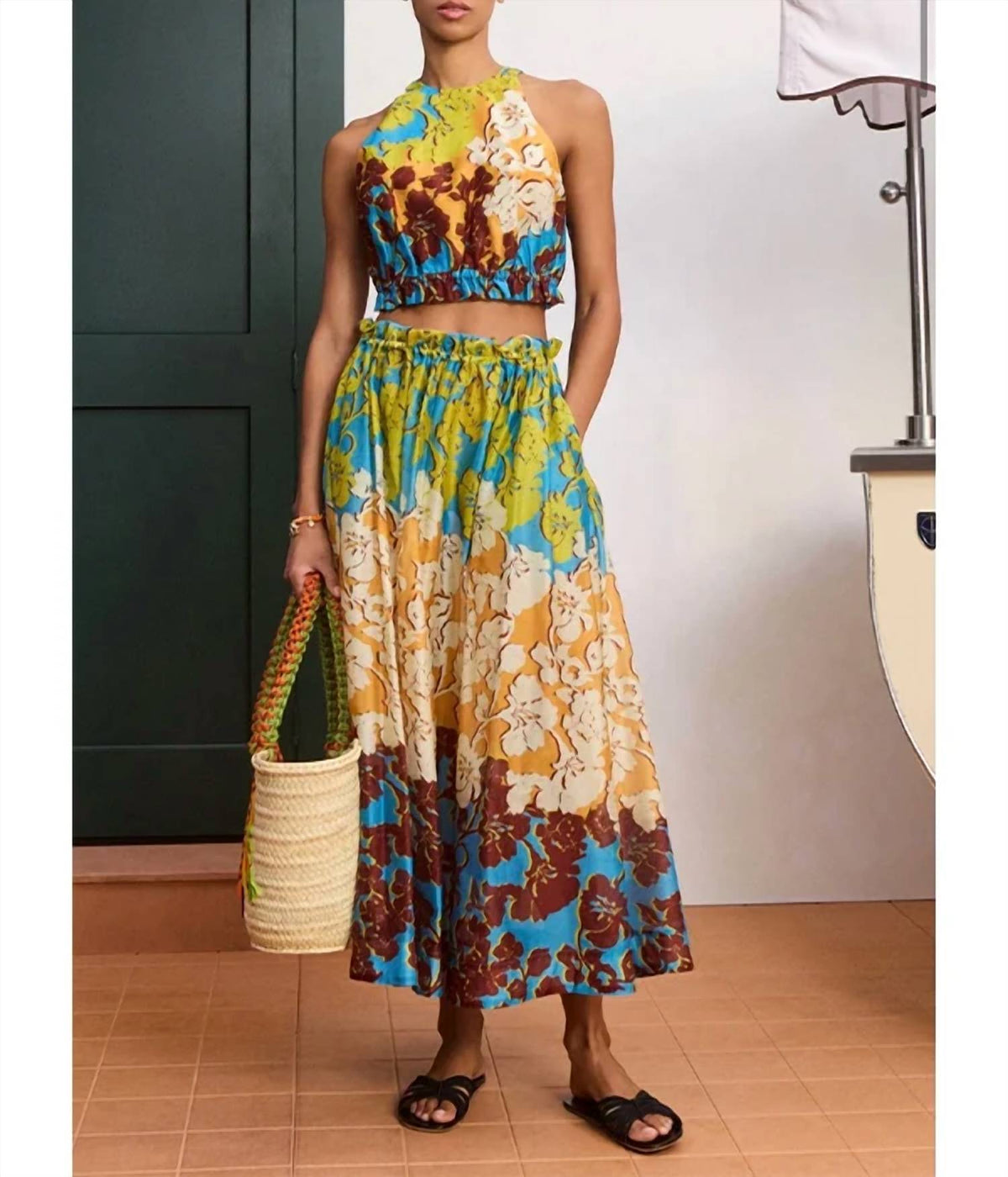 Alemais - Splice Midi Skirt