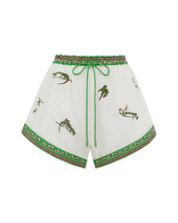 Alemais - Wanda Embroidered Shorts