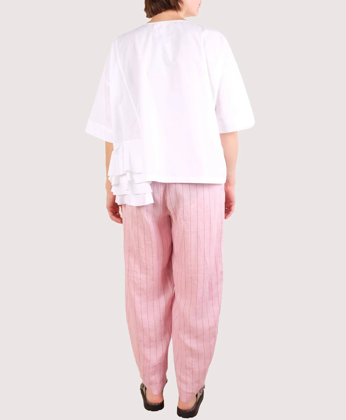 Alembika - Crewneck Ruffle Top