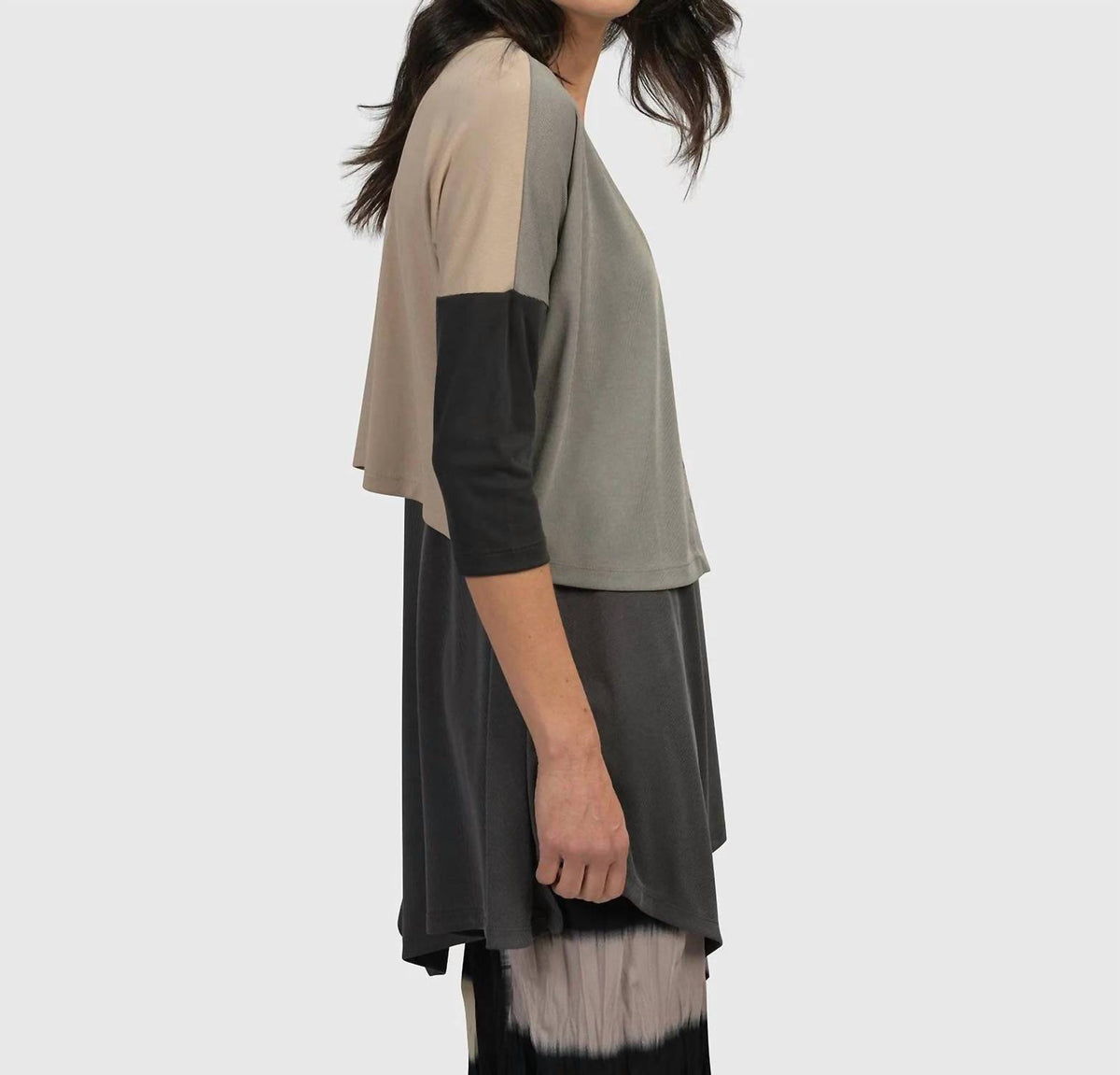 Alembika - Essential Colorblock Cupro Cardigan