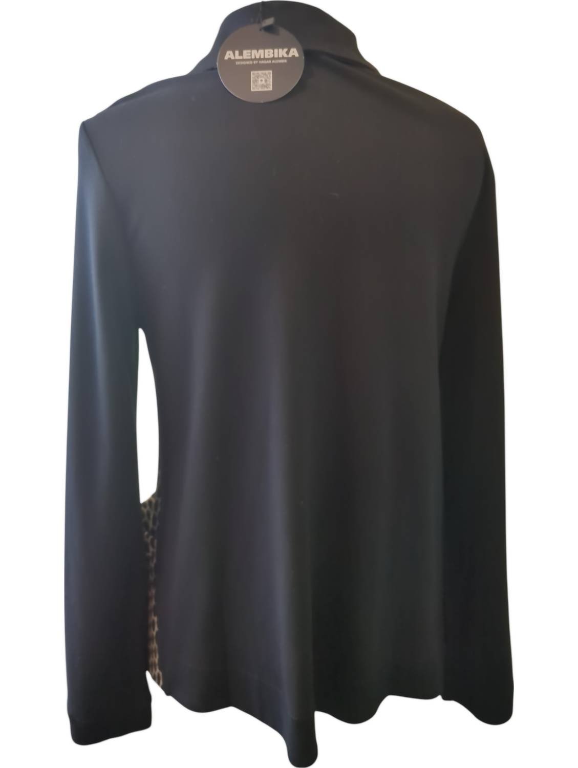 Alembika - Mixed Print Blazer - black - blazers - clothing