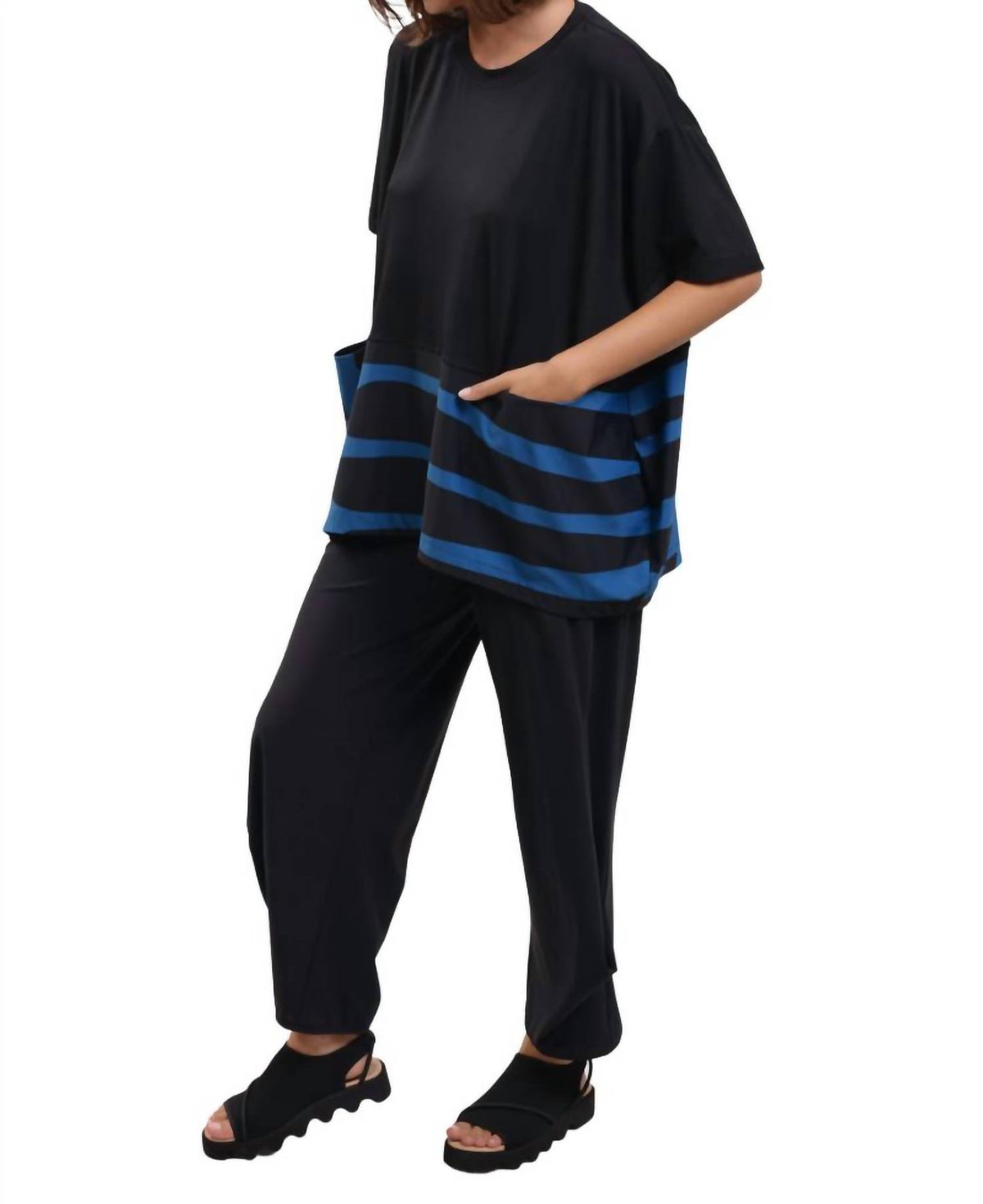 Alembika - Tekbika Striped Pocket Top