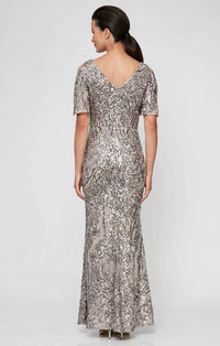 Alex Evenings - Cold Shoulder Sequin Gown
