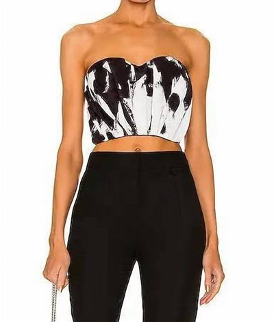 Alexander Mcqueen - Graffiti Bustier Top