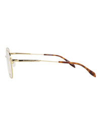 Alexander Mcqueen - Men's Round-frame Metal Optical Frames