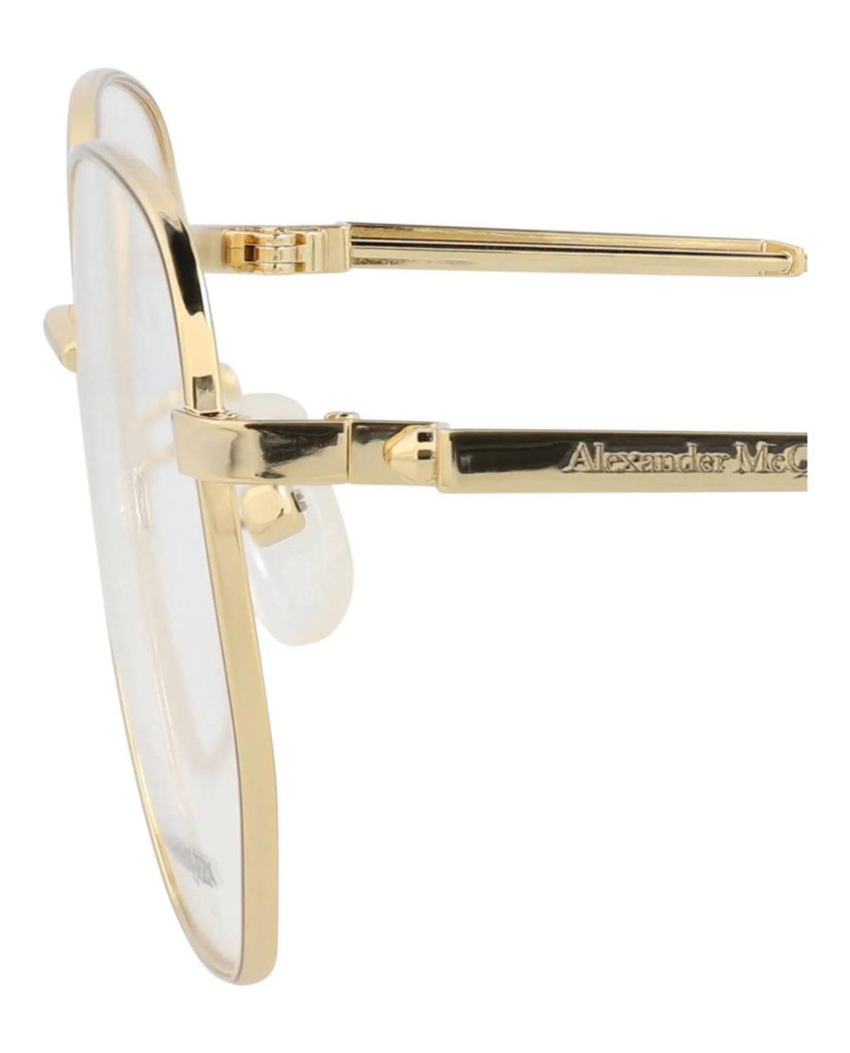 Alexander Mcqueen - Men's Round-frame Metal Optical Frames