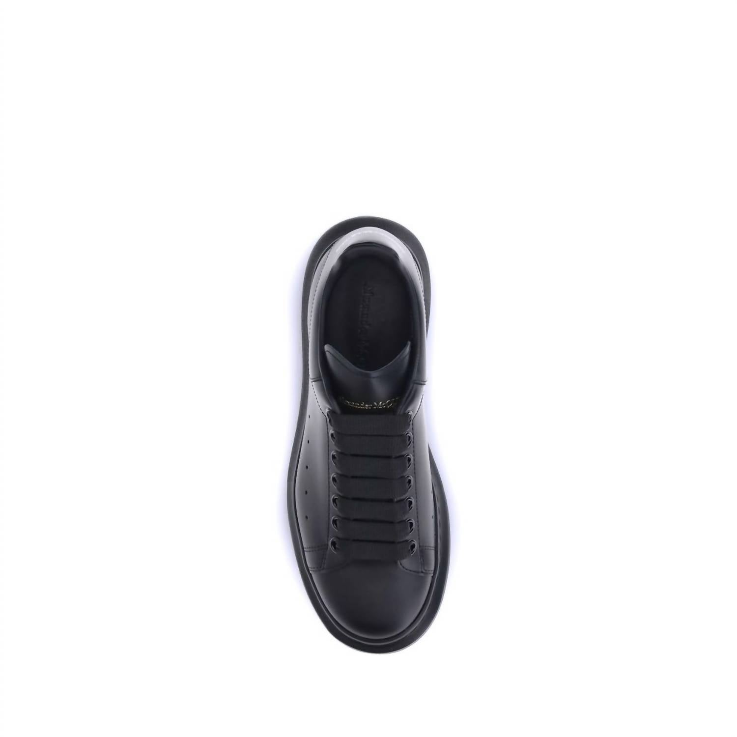 Alexander Mcqueen - Men's Leather Sneakers - black - men - shoes