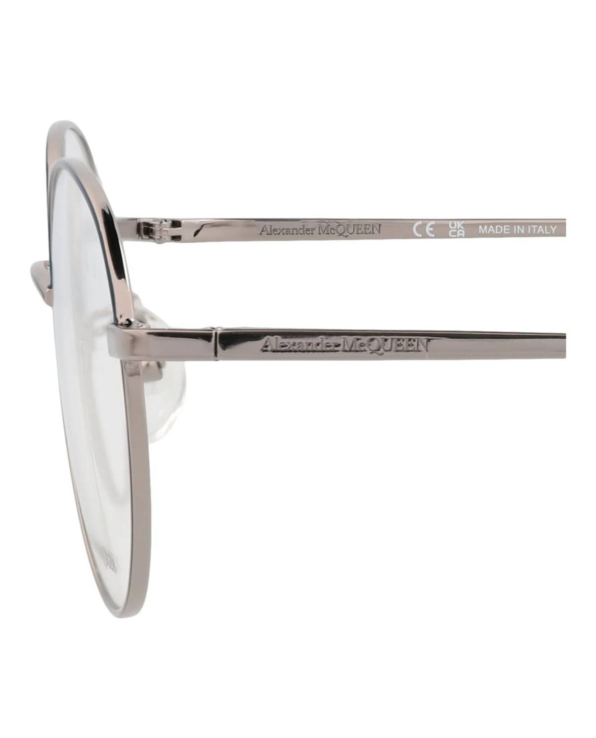 Alexander Mcqueen - Unisex Round-frame Metal Optical Frames