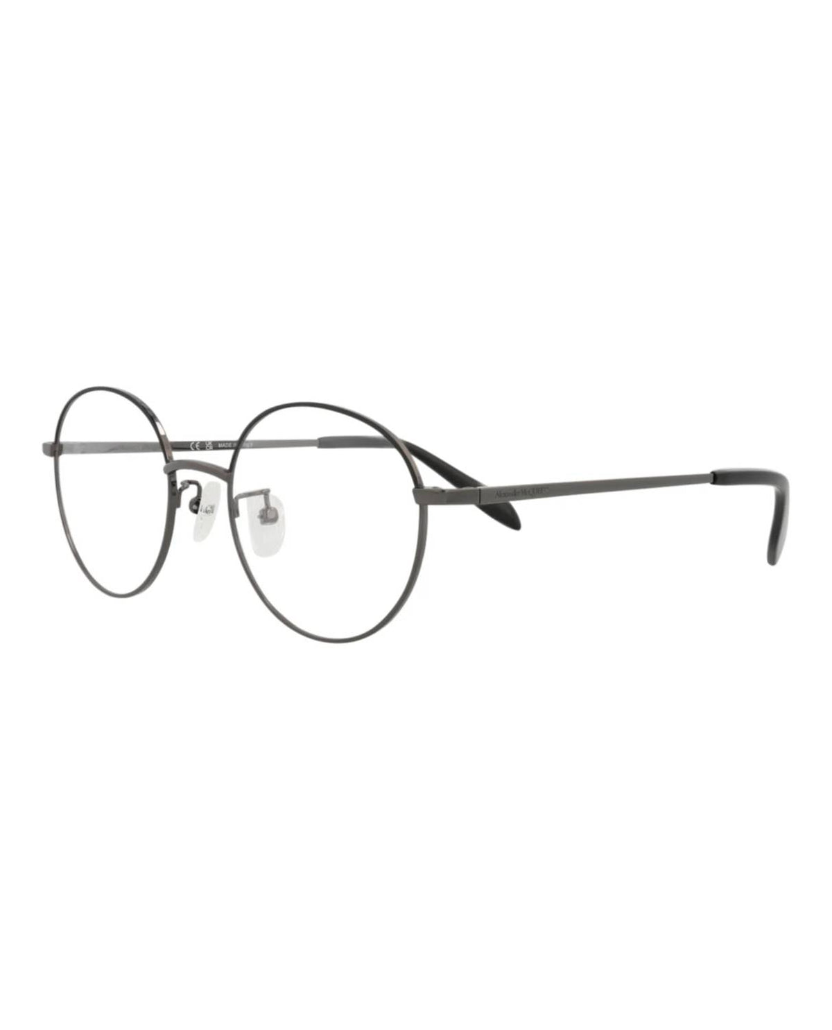 Alexander Mcqueen - Unisex Round-frame Metal Optical Frames