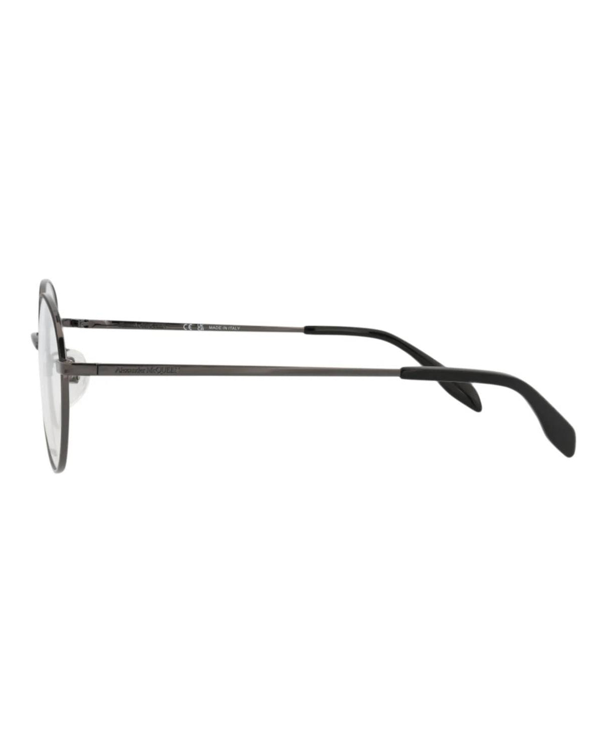Alexander Mcqueen - Unisex Round-frame Metal Optical Frames