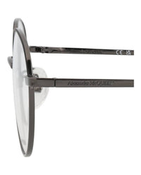 Alexander Mcqueen - Unisex Round-frame Metal Optical Frames