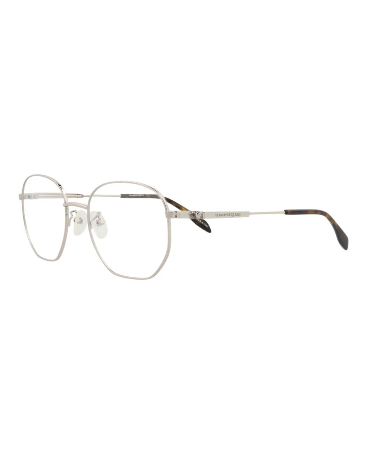 Alexander Mcqueen - Unisex Round-frame Metal Optical Frames