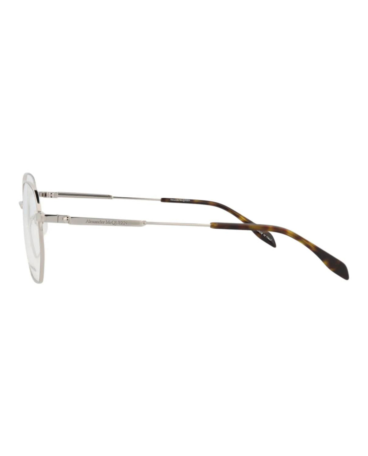 Alexander Mcqueen - Unisex Round-frame Metal Optical Frames