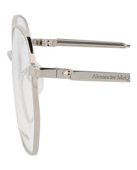 Alexander Mcqueen - Unisex Round-frame Metal Optical Frames