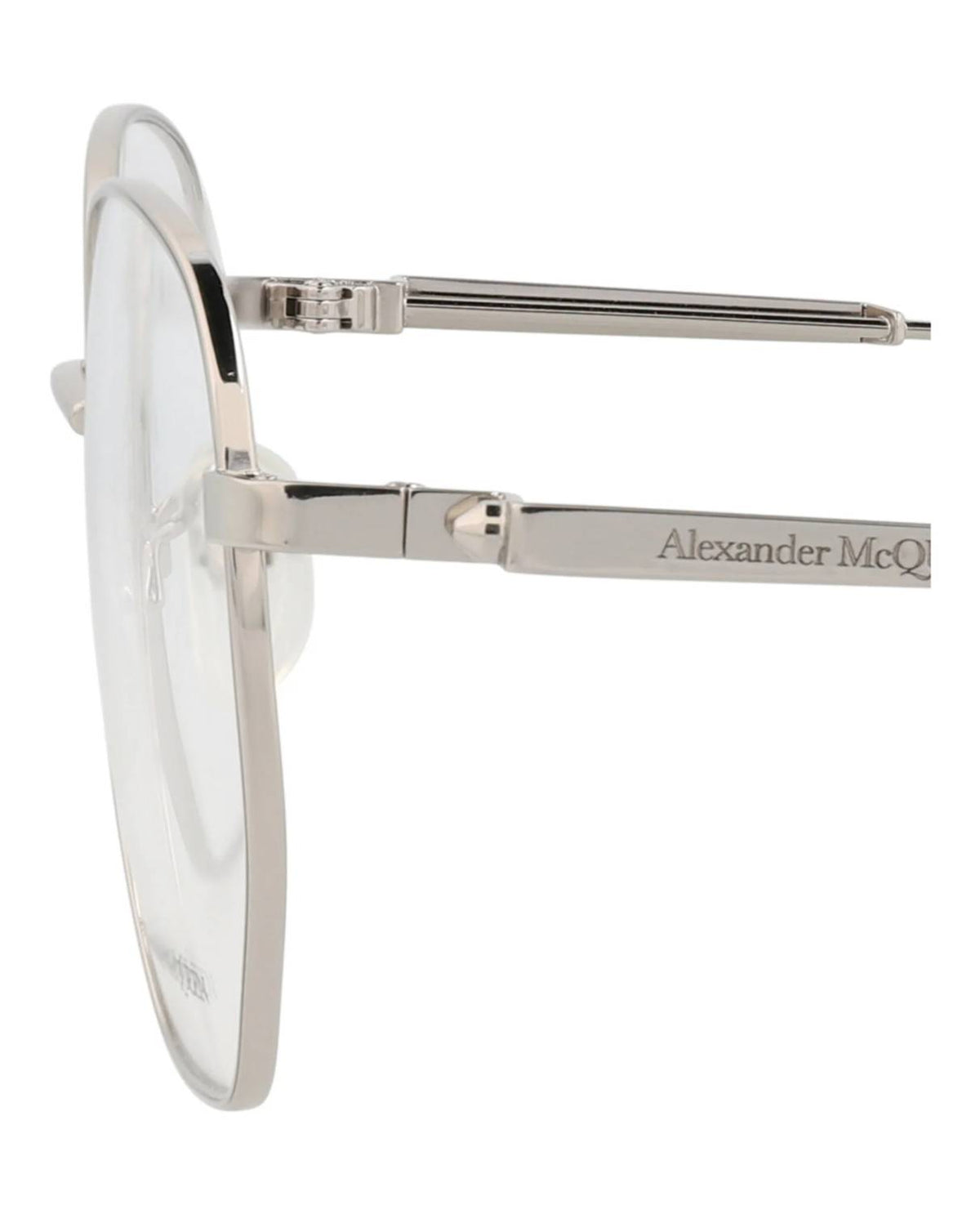 Alexander Mcqueen - Unisex Round-frame Metal Optical Frames