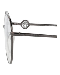 Alexander Mcqueen - Women's Round-frame Metal Optical Frames